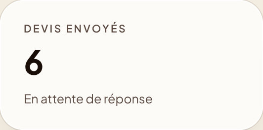 6 devis envoyés